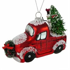 Deals 🥰 Traditions Green Automobile With Tree Ornament 😍