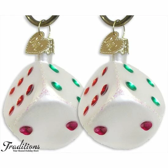 Outlet ✔️ Traditions Dice Ornaments Set/2 ⌛ 3 Outlet ✔️ Traditions Dice Ornaments Set/2 ⌛