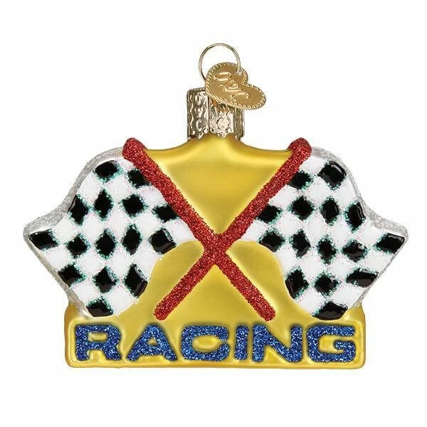 Brand new ๐ Traditions Racing Flags Ornament ๐ 3 Brand new ๐ Traditions Racing Flags Ornament ๐