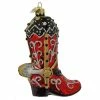 Cheap ✔️ Traditions Red & Black Cowboy Boot With Spur Ornament 🤩 -Nutcracker Ornaments Shop C1715r