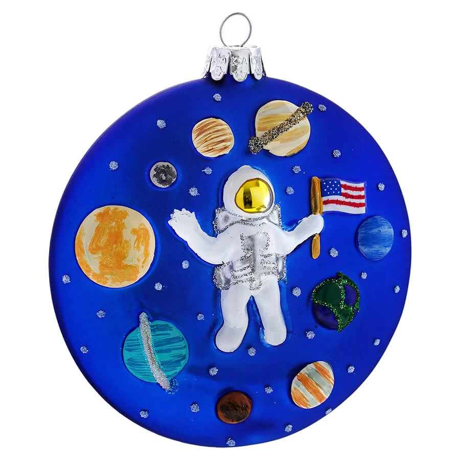 Promo ๐ Traditions Glass Astronaut With Planets Ornament ๐ 3 Promo ๐ Traditions Glass Astronaut With Planets Ornament ๐