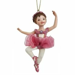 Deals ❤️ Traditions Precious Little Brunette Girl Ballerina Ornament 🤩