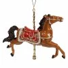 Buy ✨ Traditions Brown Saddled Horse Carousel Ornament ⌛ -Nutcracker Ornaments Shop C8523r