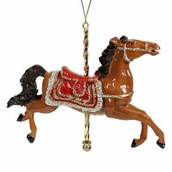 Buy ✨ Traditions Brown Saddled Horse Carousel Ornament ⌛