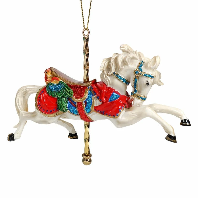 Cheapest π₯ Traditions White Galloping Carousel Horse Ornament π₯° 3 Cheapest π₯ Traditions White Galloping Carousel Horse Ornament π₯°