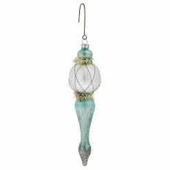 Best Pirce ❤️ Traditions Aqua Icicle Finial Ornament ✨