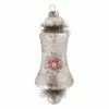 Cheapest ⭐ Traditions Pink Indent Silver Ornament 🛒 -Nutcracker Ornaments Shop CCOXM8696b
