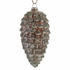 Cheap 🛒 Traditions Glittered Glass Pine Cone Ornament 🔥