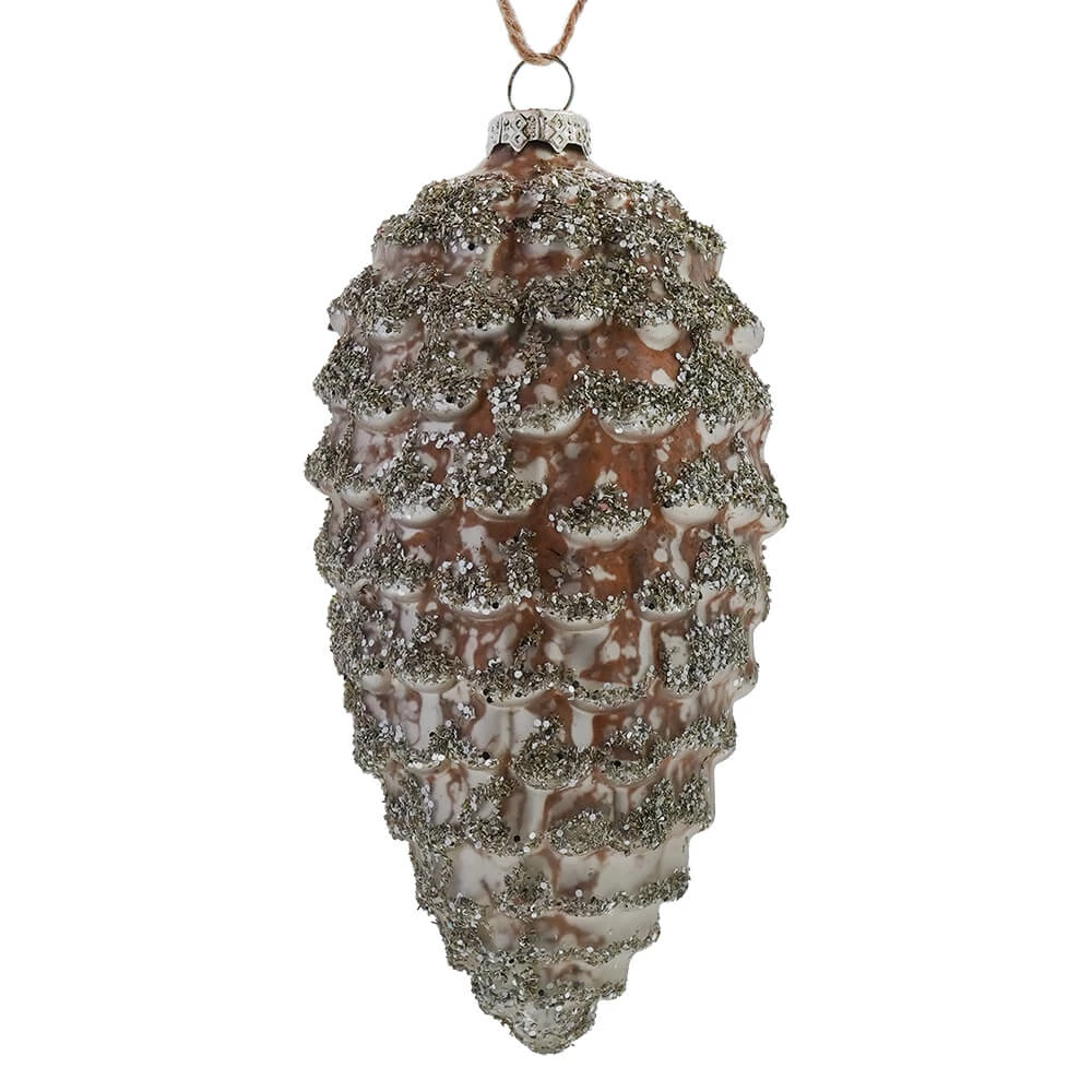 Cheap ๐ Traditions Glittered Glass Pine Cone Ornament ๐ฅ 3 Cheap ๐ Traditions Glittered Glass Pine Cone Ornament ๐ฅ