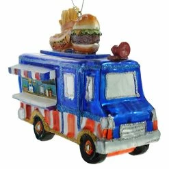 Best Sale ✔️ Traditions Glass Hot 🐶 Dog Truck Ornament 🛒 -Nutcracker Ornaments Shop CG0268c