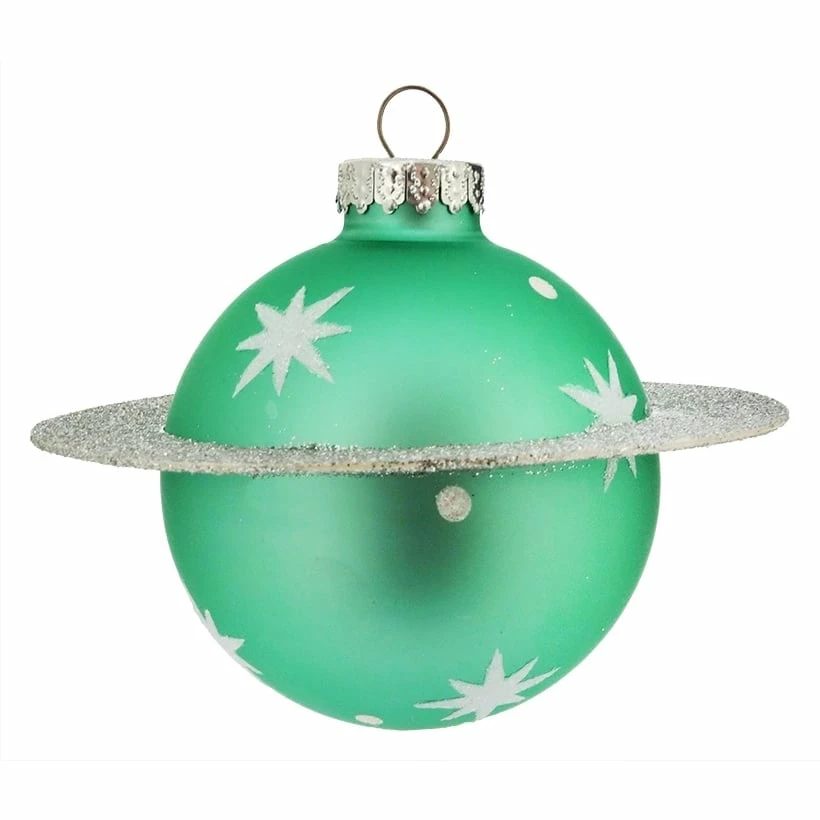 New π Traditions Aqua Saturn & Ring Ball Ornament π 3 New π Traditions Aqua Saturn & Ring Ball Ornament π