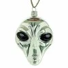 Brand new 🔔 Traditions Silver Alien Face Ornament 🥰