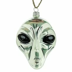 Brand new 🔔 Traditions Silver Alien Face Ornament 🥰
