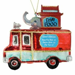 Best Sale 🎉 Traditions Glass Thai Food Truck Ornament 🔥 -Nutcracker Ornaments Shop GVCG0197b