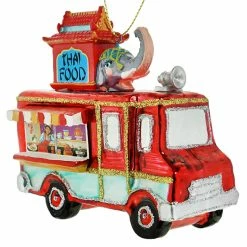 Best Sale 🎉 Traditions Glass Thai Food Truck Ornament 🔥 -Nutcracker Ornaments Shop GVCG0197c