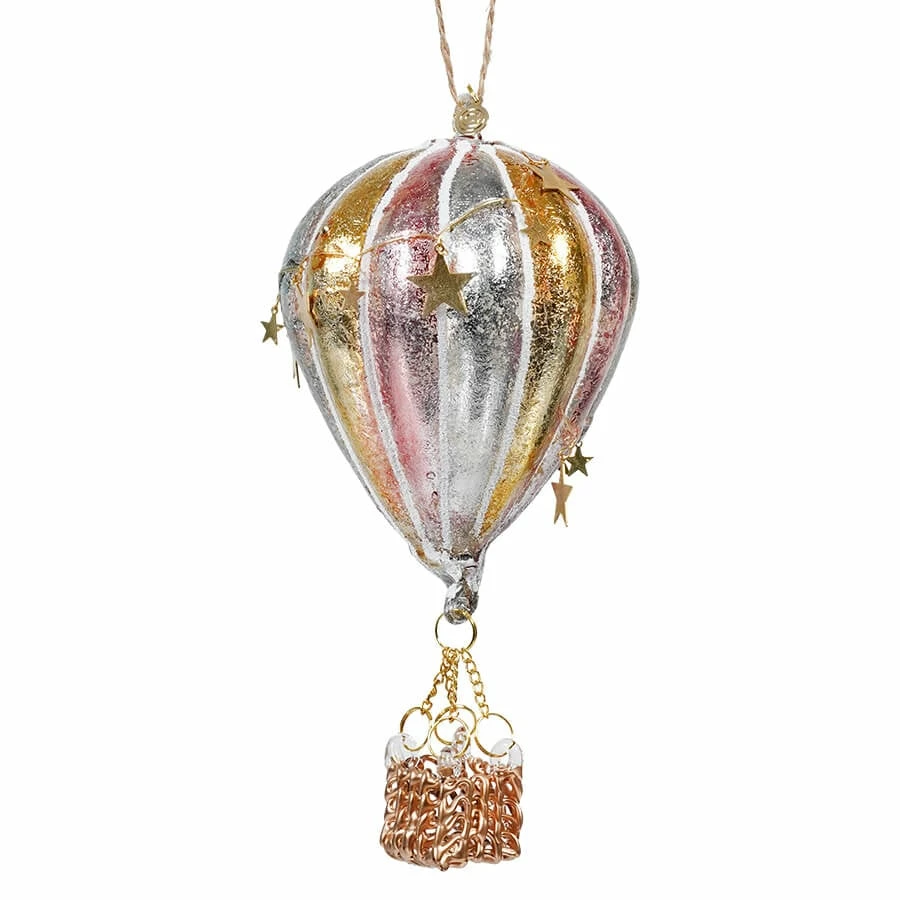 Budget π Traditions Multicolored Glass Hot Air Balloon Ornament π 3 Budget π Traditions Multicolored Glass Hot Air Balloon Ornament π