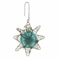Deals 👏 Traditions Turquoise Wire Wrapped Mercury Glass Star Ornament ❤️