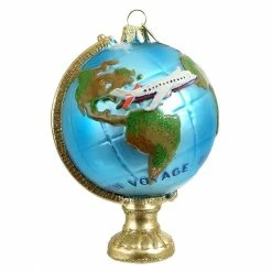 Best Pirce ❤️ Traditions Travel Globe With Airplane Ornament 😍