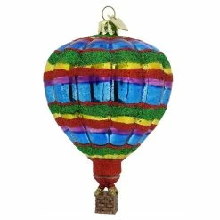 Cheap 🥰 Traditions Multi-Colored Stripe Hot Air Balloon Ornament 🎉