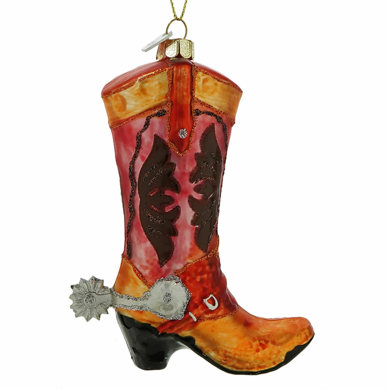 Hot Sale π Traditions Pink & Brown Cowboy Boot With Spur Ornament π 3 Hot Sale π Traditions Pink & Brown Cowboy Boot With Spur Ornament π