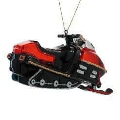 Deals 🌟 Traditions Noble Gems Glass Snowmobile Ornament 😉 -Nutcracker Ornaments Shop NB1696b