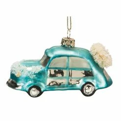 Cheap 🧨 Traditions Turquoise Car With Wreath On Back Ornament 🎉