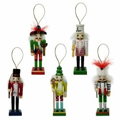 Outlet β Traditions Wood Nutcracker Ornaments Set/5 π