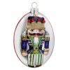 Flash Sale 🔔 Traditions Oval Glass Disc Blue Nutcracker Ornament 💯 -Nutcracker Ornaments Shop SS2663300b