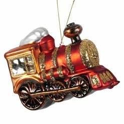 Hot Sale 💯 Traditions Red Glass Train Ornament 🔥