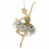 Promo 🧨 Traditions Ballerina In Silver Tutu Ornament 🛒 -Nutcracker Ornaments Shop TD1423s