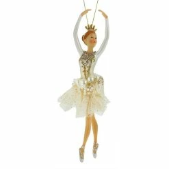 Best deal ⭐ Traditions White & Gold Ballerina Ornament ✔️